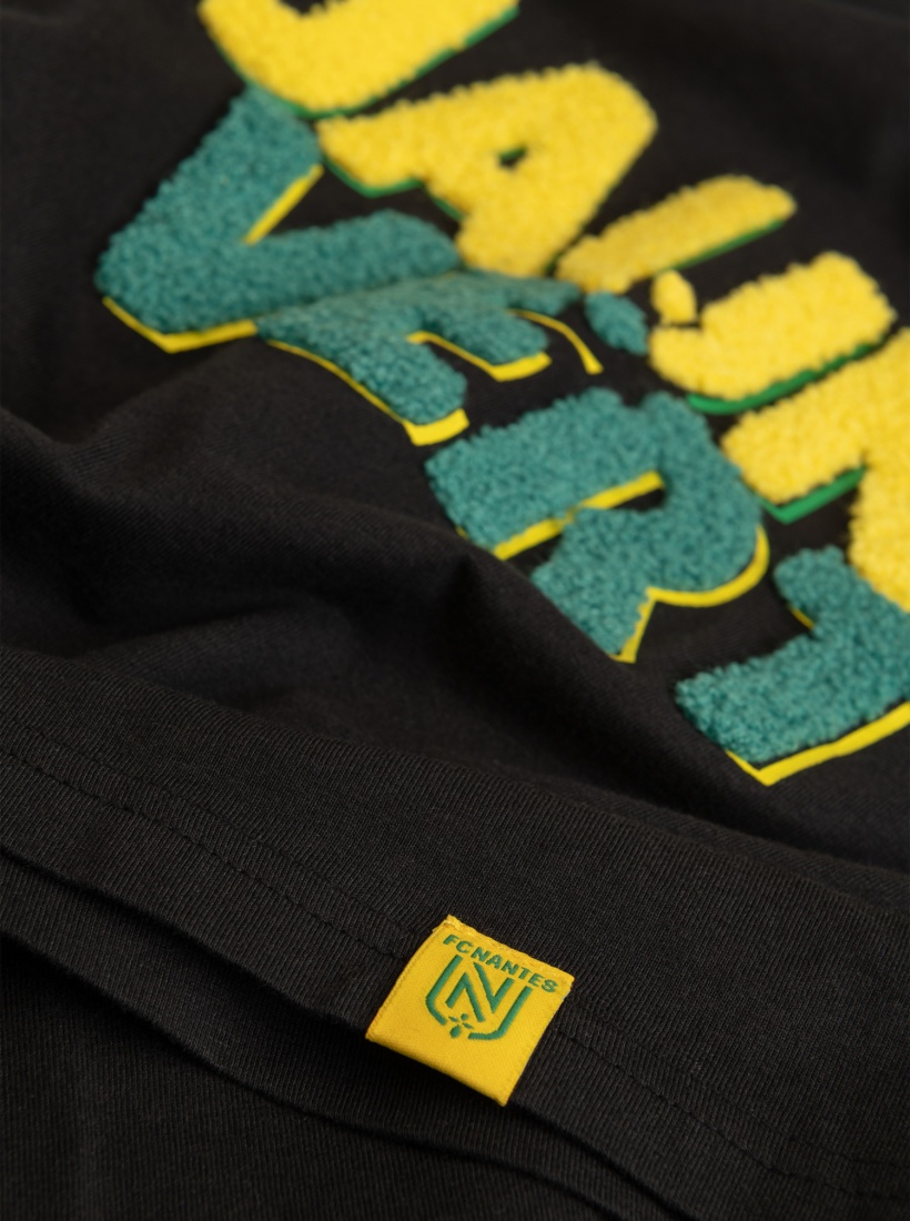 Fanion FC Nantes Vintage 80-90's – Vert/Jaune/Blanc Franges Dorées – Neuf Sous Blister