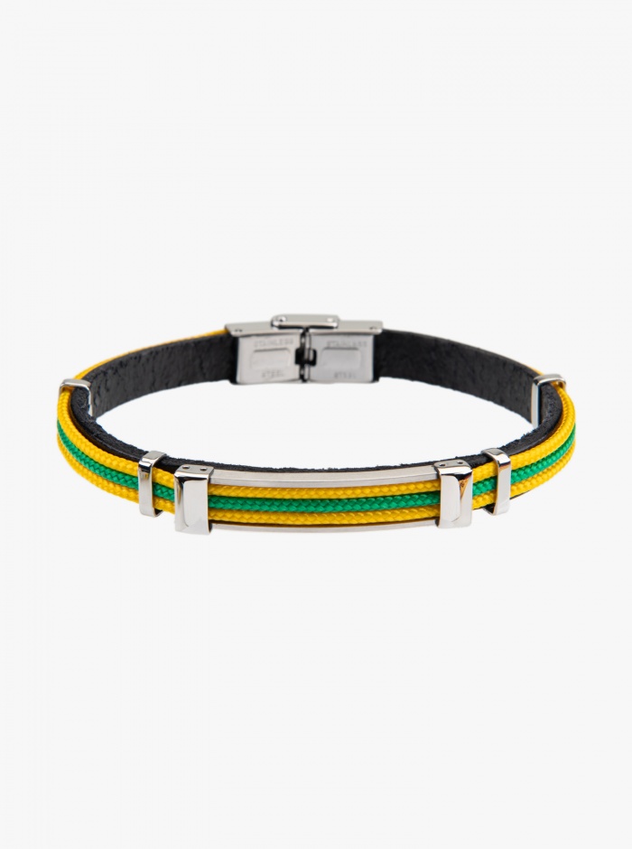 Bracelet Cuir Bicolore FC Nantes 24/25