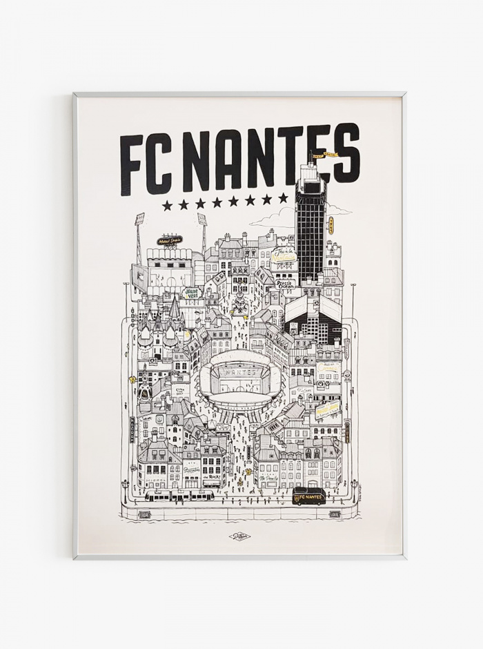 Illustration FC Nantes x Docteur Paper