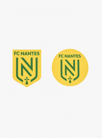 2 Autocollants FC Nantes Jaune
