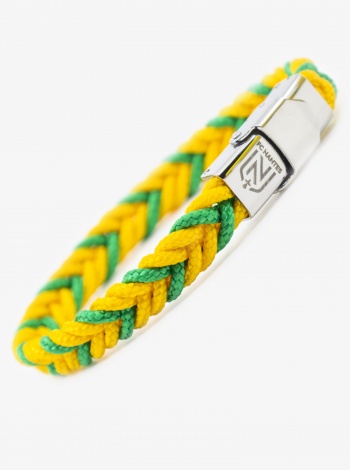 Bracelet Tressé Bicolore Femme/Enfant FC Nantes 24/25