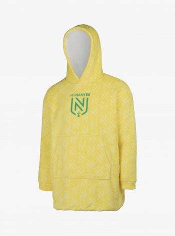 Sweat Plaid Logo Jaune Junior