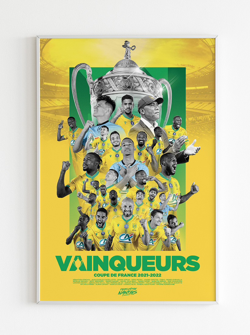 Affiche VAINQUEURS Coupe de France 2022