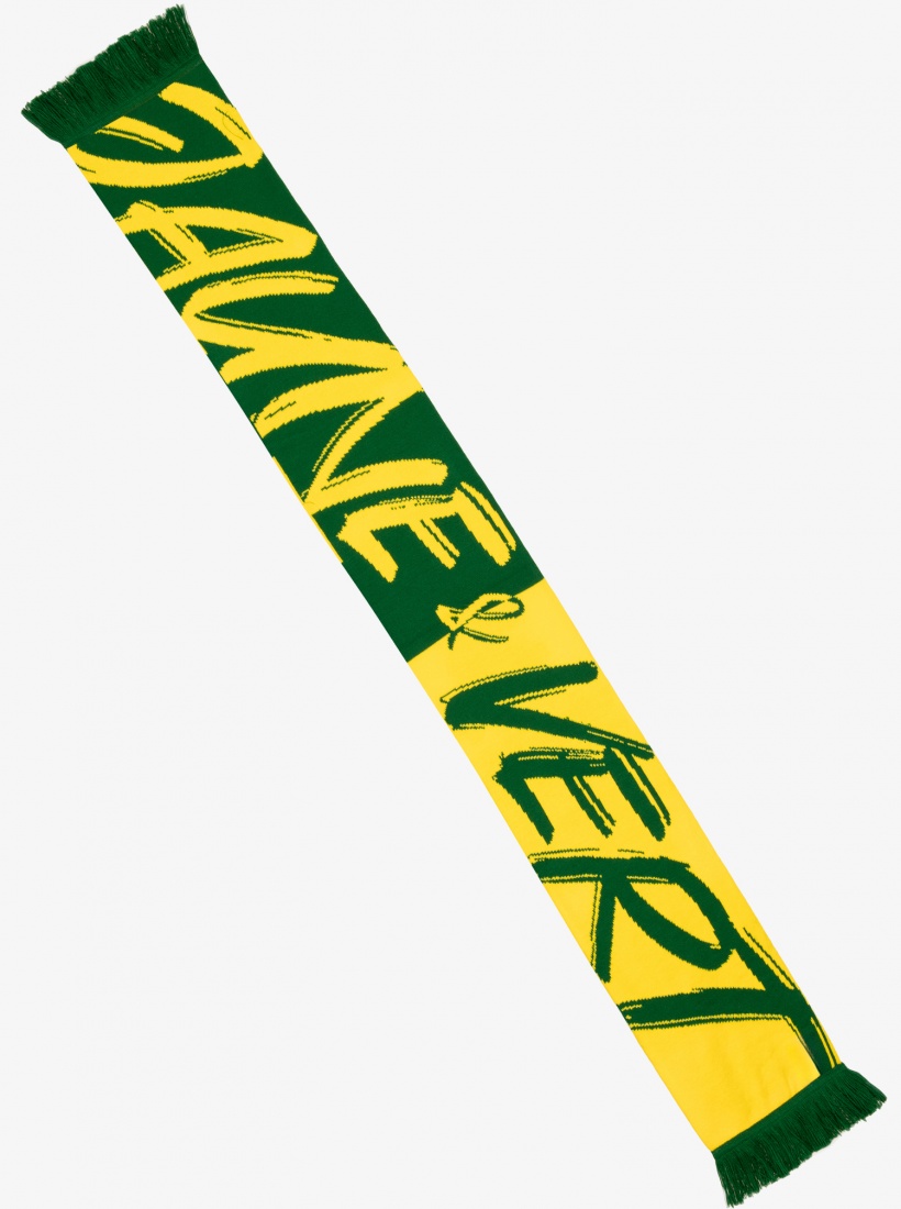 Echarpe Jacquard JAUNE & VERT