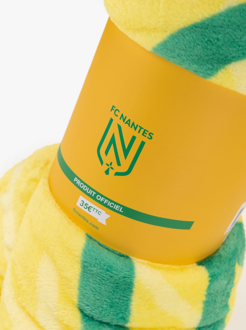 Plaid Sherpa Logo Jaune