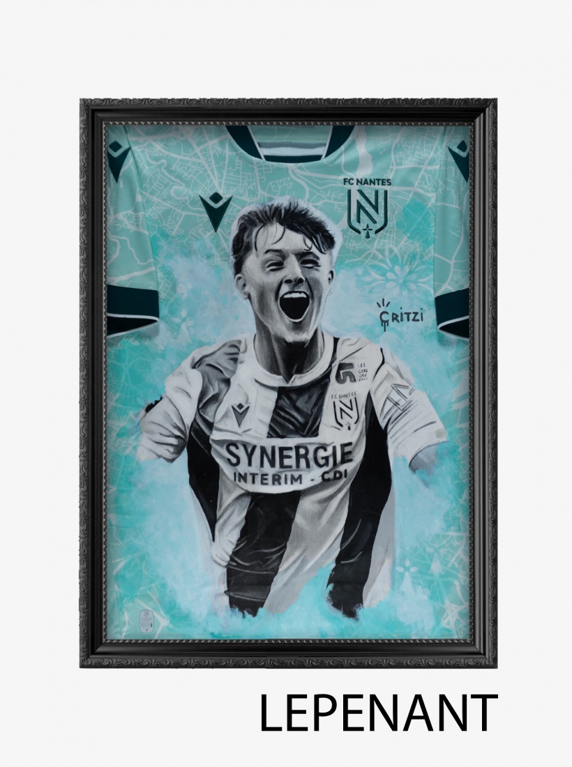Poster Joueur Sur Maillot FC Nantes