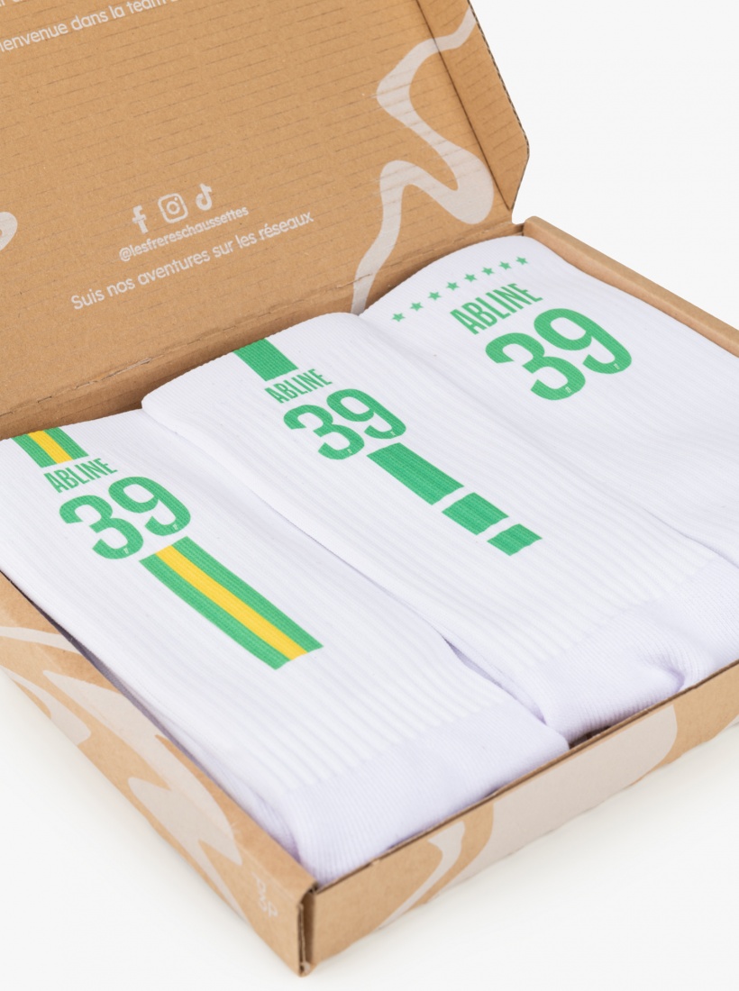 Pack 3 Paires Chaussettes Personnalisables