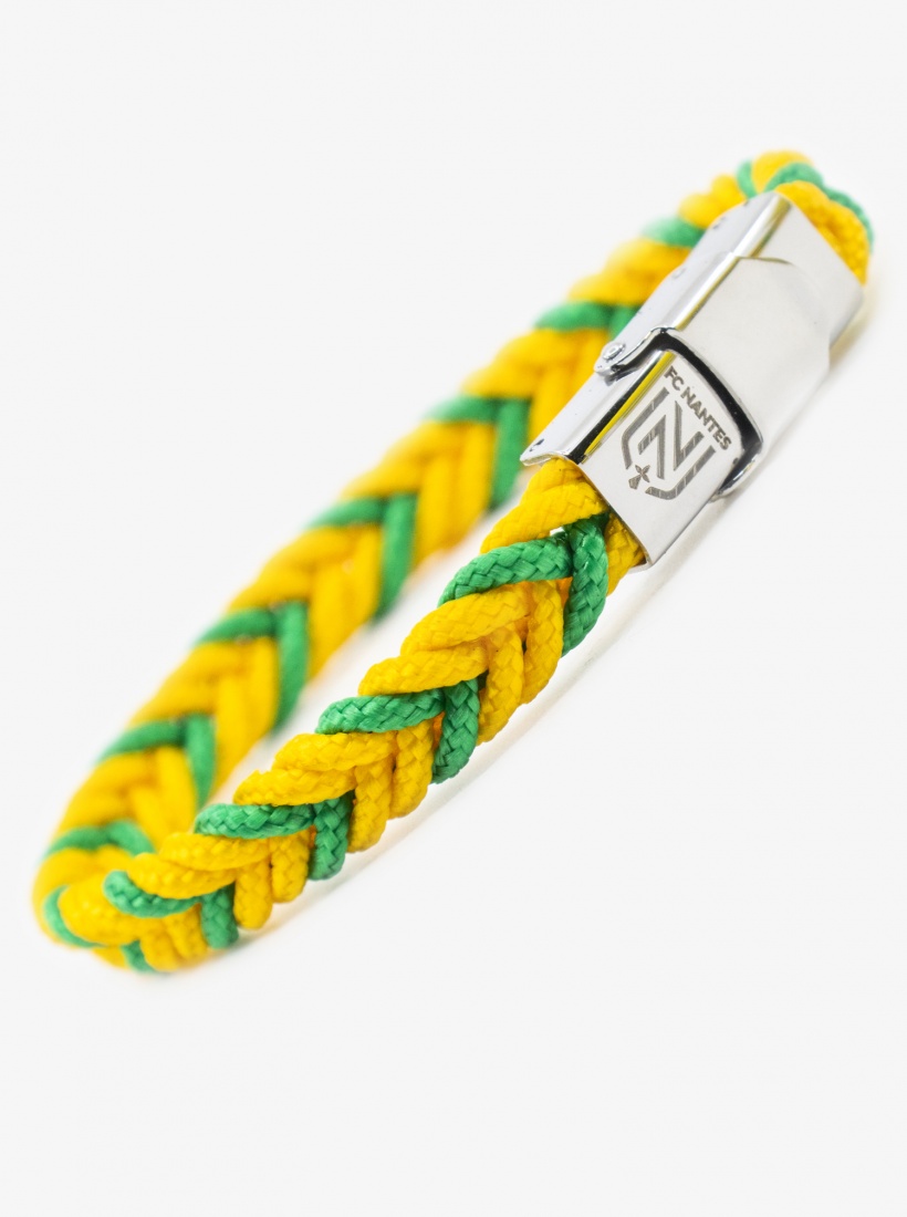 Bracelet Tressé Bicolore Femme/Enfant FC Nantes 24/25
