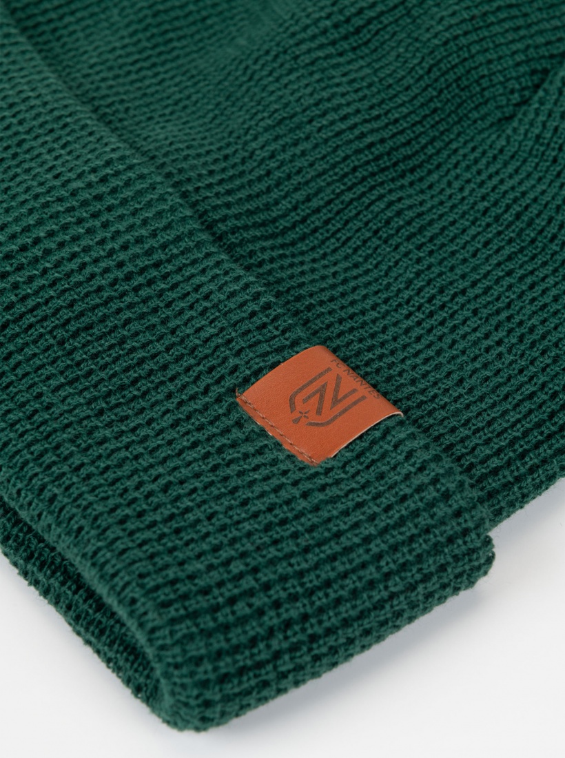 Bonnet Nid D'Abeille Vert