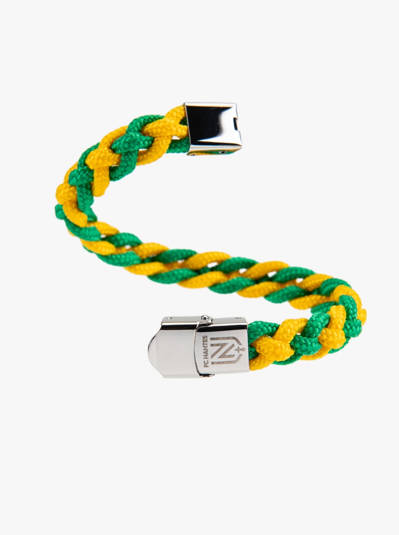 Bracelet Tressé Bicolore FC Nantes 24/25