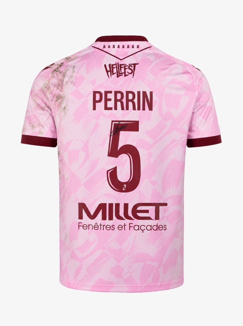 Maillot Octobre Rose Porté/Dédicacé PERRIN  5