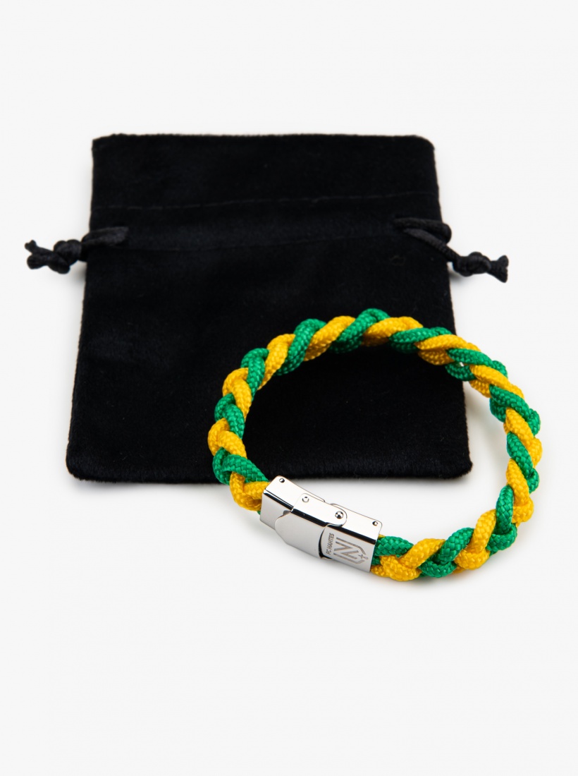 Bracelet Tressé Bicolore FC Nantes 24/25