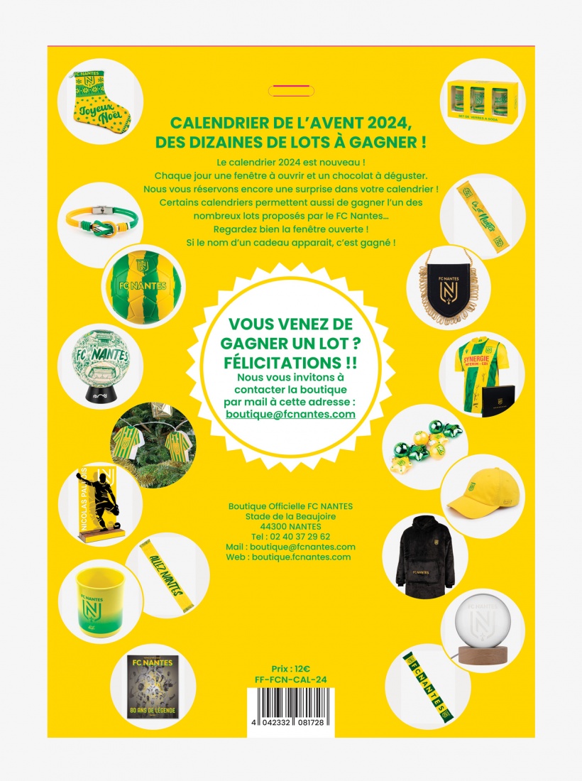 Calendrier de l'avent FC Nantes 2024