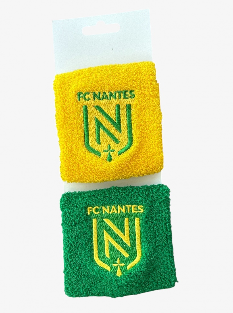 Poignet Eponge Logo FC Nantes (Lot de 2)