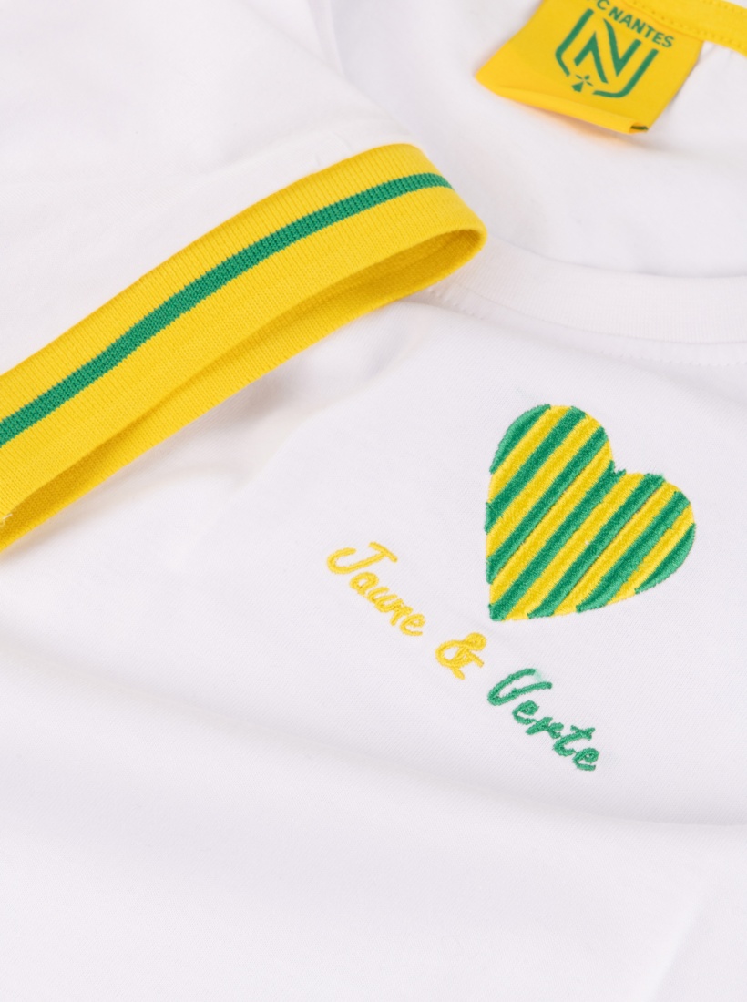 T-Shirt Heart Blanc Femme FC NANTES 24/25