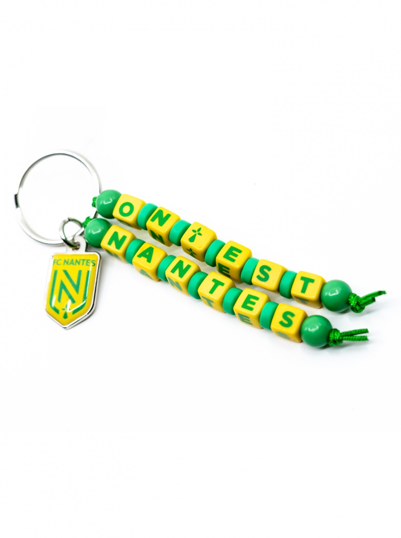 Porte-Clés Perles On Est Nantes/Logo FC Nantes