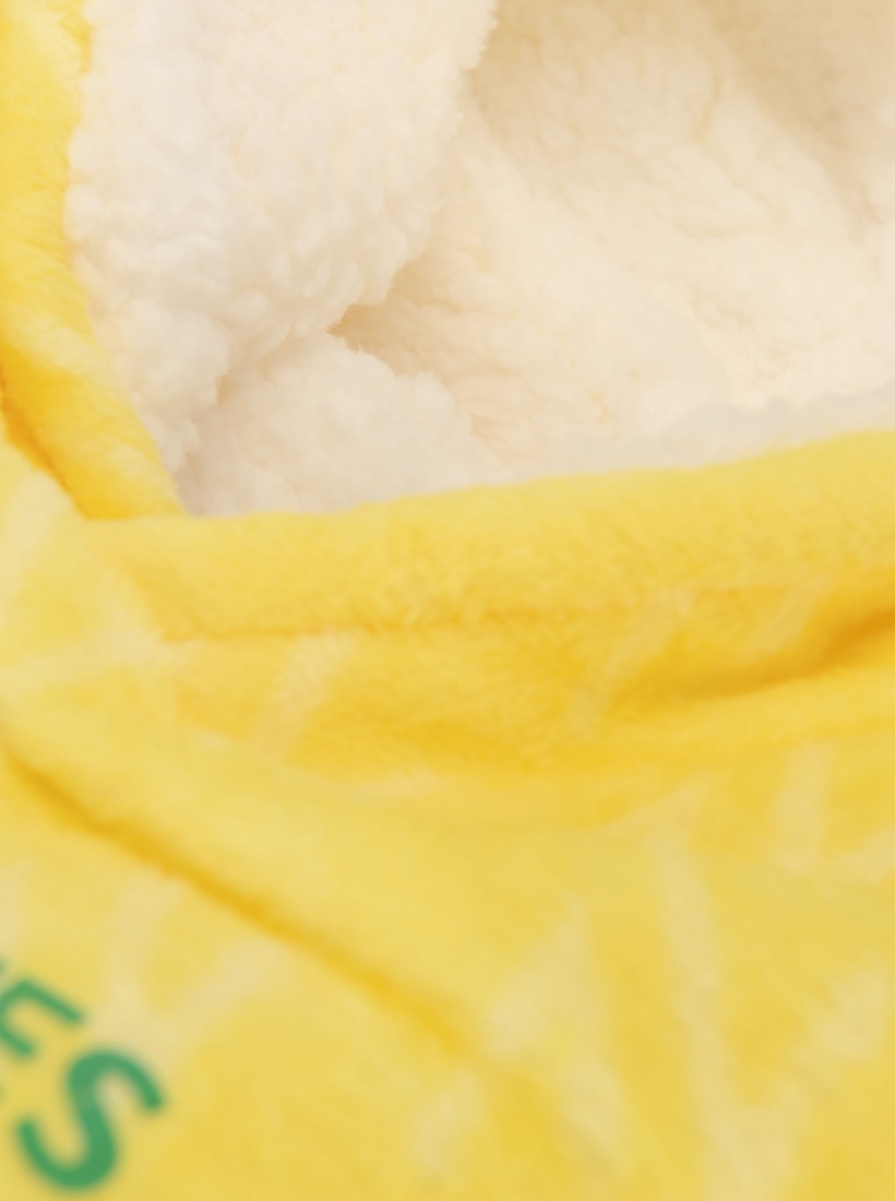 Sweat Plaid Logo Jaune Junior