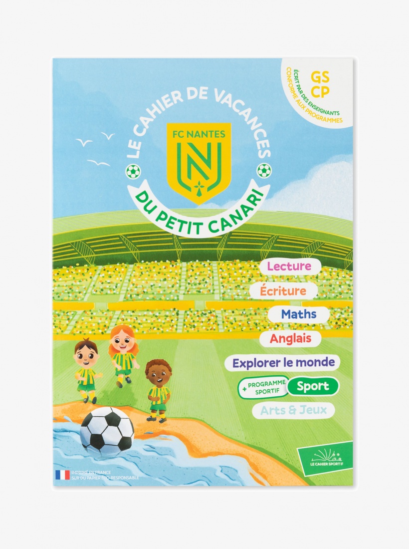 Cahier de Vacances FC Nantes Grande Section/CP