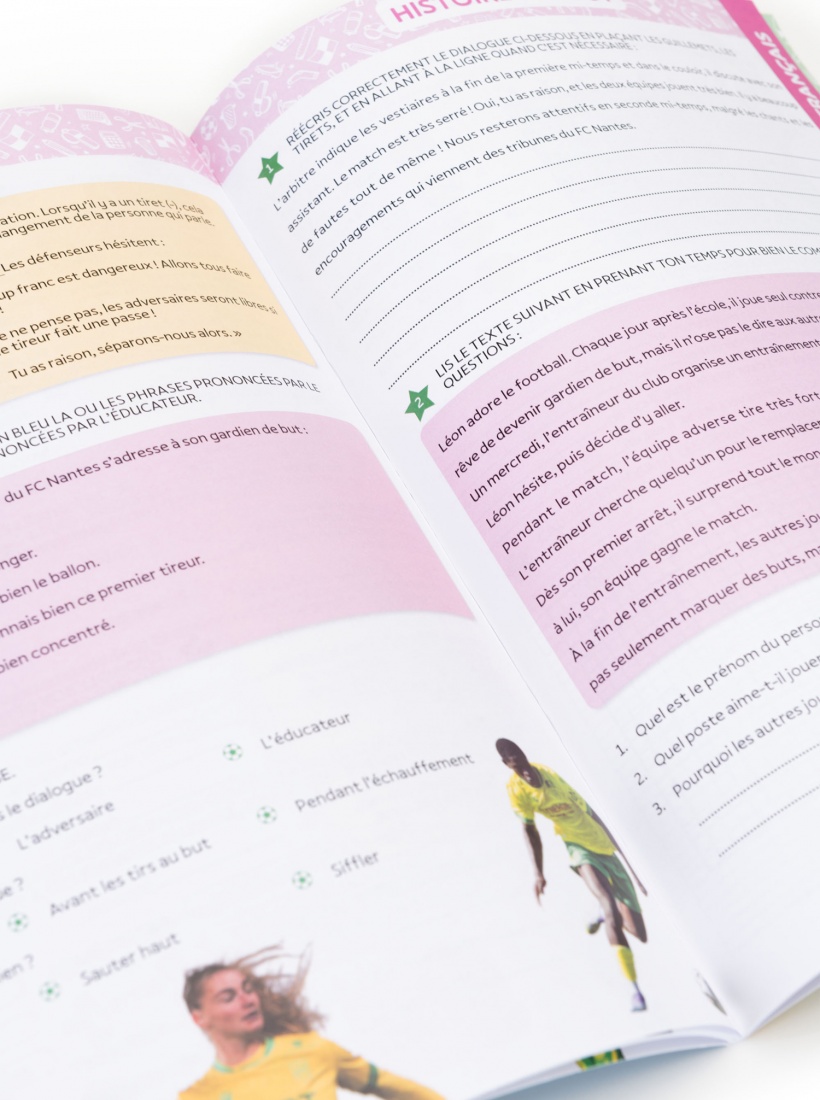 Cahier de Vacances FC Nantes CM1/CM2