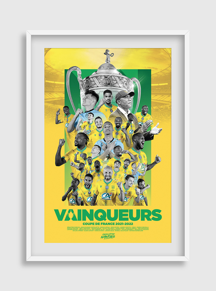Affiche VAINQUEURS Coupe de France 2022