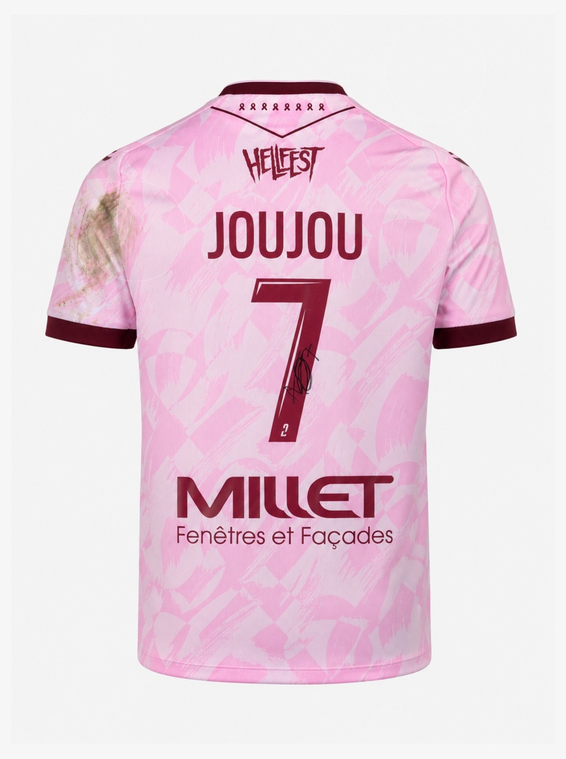 Maillot Octobre Rose Porté/Dédicacé JOUJOU 7