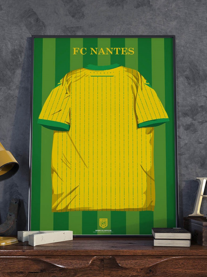 Illustration Maillot 25/26 Personnalisable 30X40