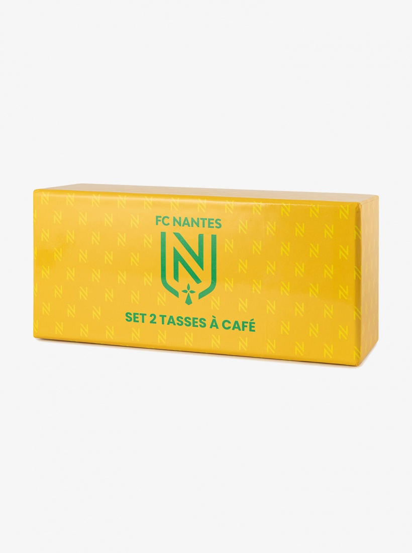 Tasse à Café Logo FC Nantes (Lot de 2)