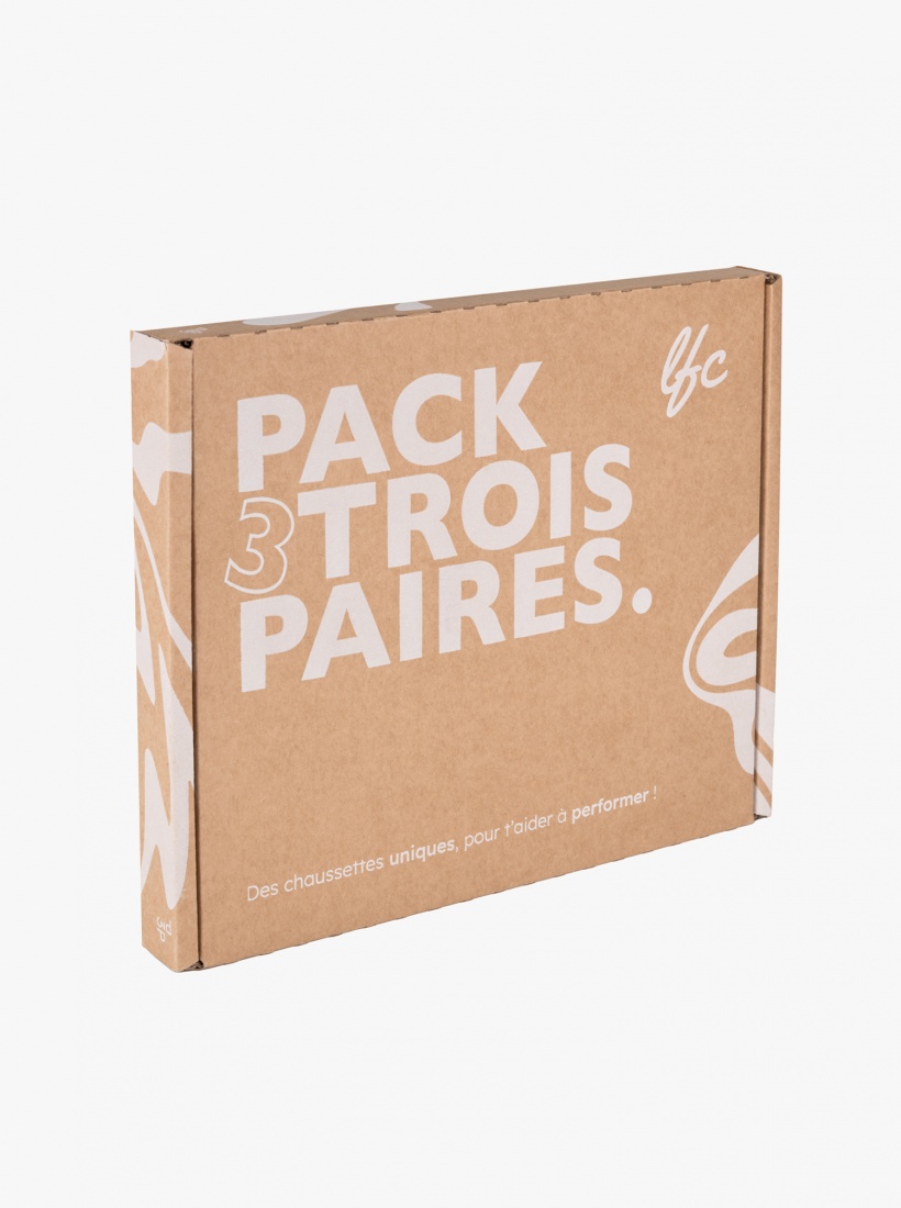 Pack 3 Paires Chaussettes Personnalisables