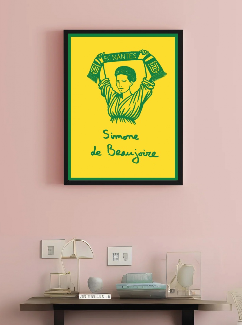 Illustration Simone de Beaujoire FC Nantes