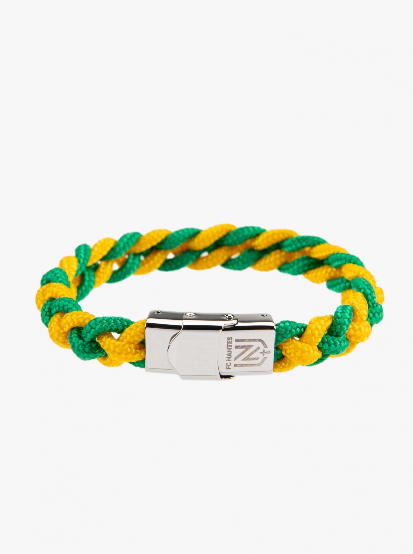 Bracelet Tressé Bicolore FC Nantes 24/25