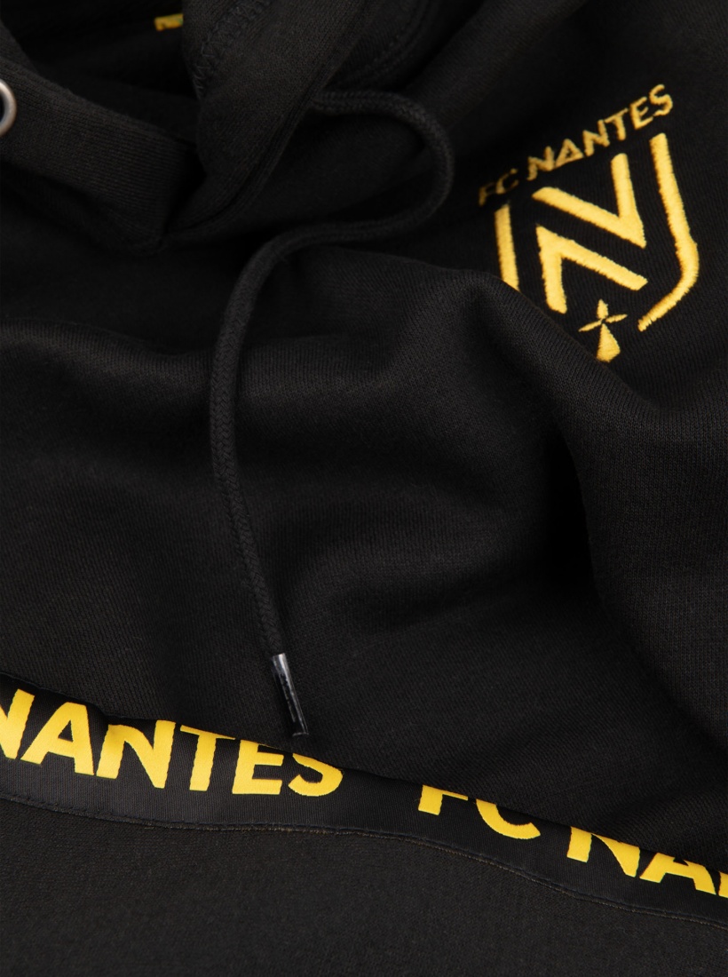 Hoodie Bande Noir Junior FC NANTES 24/25